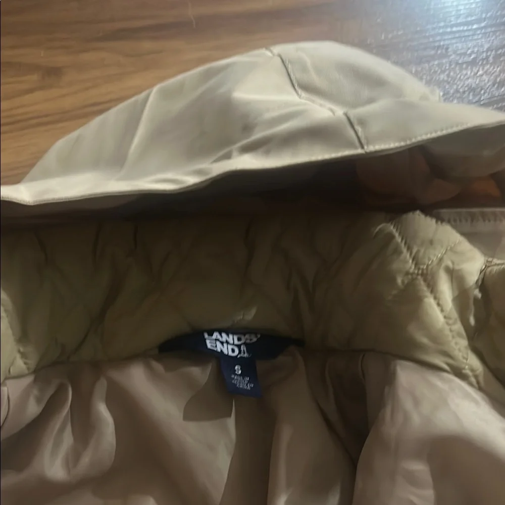 Women's Tan Hooded Jacket - Picture 9 of 11
